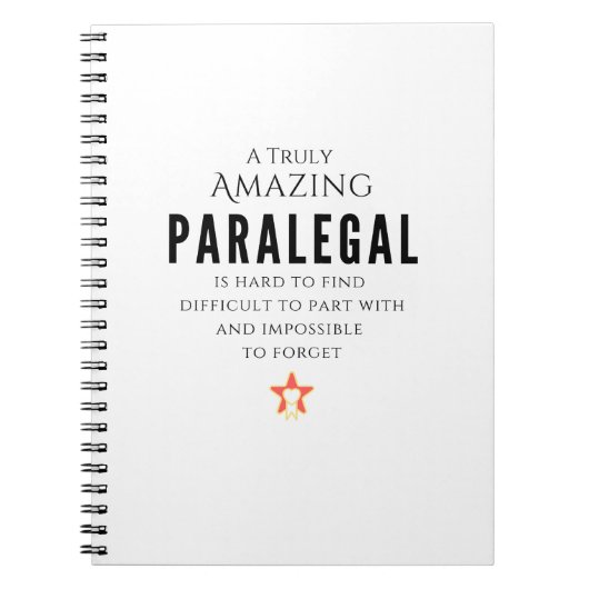 Paralegal Notizblock (Vorderseite)