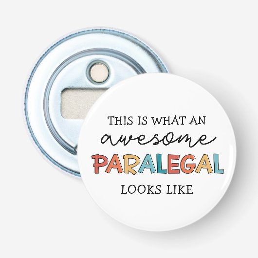 Paralegal Phantastischer Rechtsbeistand Funny Flaschenöffner (Vorderseite)