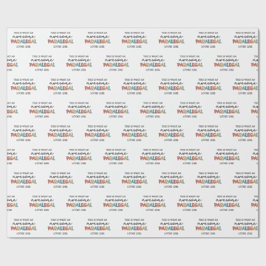 Paralegal Phantastischer Rechtsbeistand Funny Geschenkpapier (Flach)