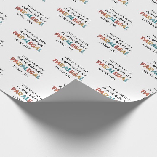 Paralegal Phantastischer Rechtsbeistand Funny Geschenkpapier (Ecke)