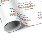 Paralegal Phantastischer Rechtsbeistand Funny Geschenkpapier (Rolleneckpunkt)