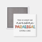 Paralegal Phantastischer Rechtsbeistand Funny Magnet (Vorderseite/Rückseite)