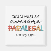 Paralegal Phantastischer Rechtsbeistand Funny Magnet (Vorne)