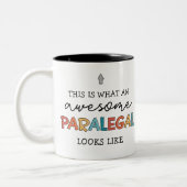 Paralegal Phantastischer Rechtsbeistand Funny Zweifarbige Tasse (Links)