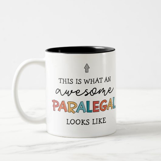 Paralegal Phantastischer Rechtsbeistand Funny Zweifarbige Tasse (Links)