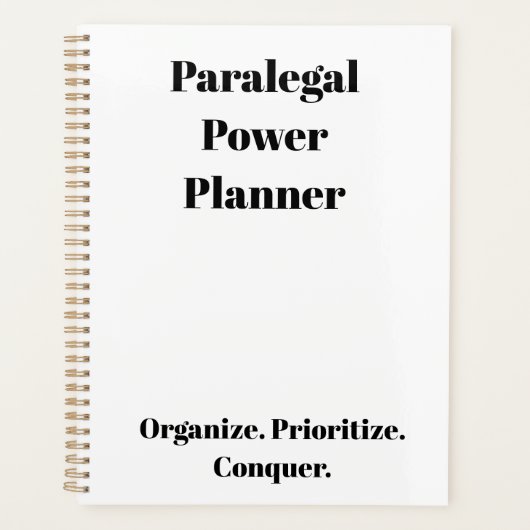 Paralegal-Planer Planer (Vorderseite)