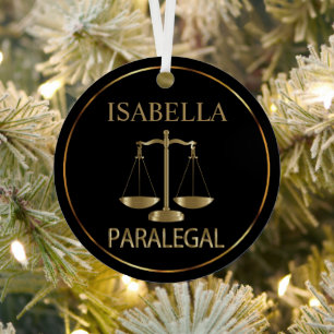 Paralegal - Schwarz und Gold Ornament Aus Metall