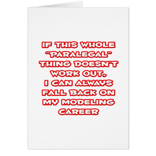 Paralegal Spaß ... Modellieren (Vorne)