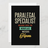 Paralegal-Spezialist Dankeskarte (Vorne/Hinten)