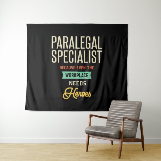 Paralegal-Spezialist Wandteppich (Beispiel (Horizontal))