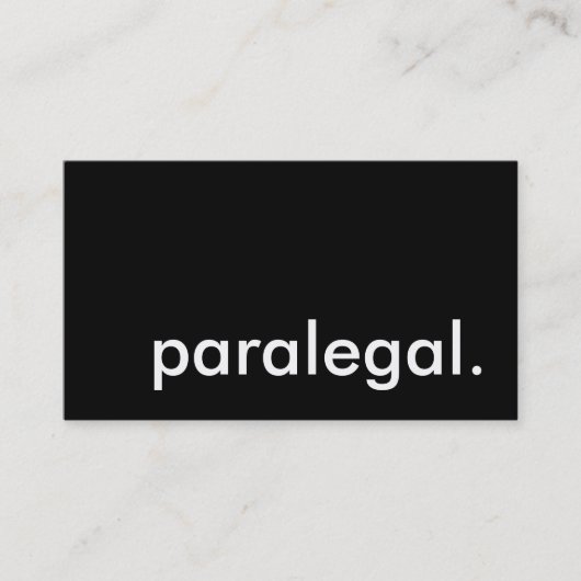 paralegal. visitenkarte (Vorderseite)