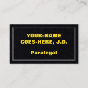Paralegal-Visitenkarte Visitenkarte