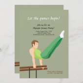 Parallel-Bars-Gymnastik Einladung (Vorne/Hinten)