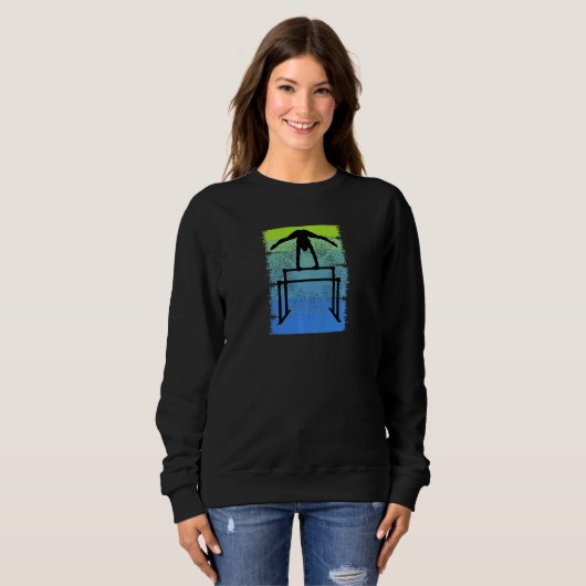 Parallel Bars Retro Gymnastik Giro del Malcantone Sweatshirt (Vorne ganz)