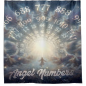 Parallel Realms Engel Numbers Duschvorhang (Vorderseite)