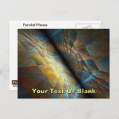 Parallele Flugzeug Postkarte (Vorne/Hinten)