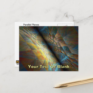 Parallele Flugzeug Postkarte