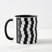 Parallele Linien geometrisch-optische Täuschung Tasse (Links)
