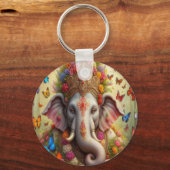 Parallele Realms Elephant and Butterfly Schlüsselk Schlüsselanhänger (Rückseite)