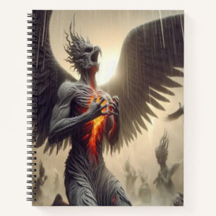 Parallele Realms Pheonix steigt Notizblock