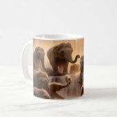 Parallele Reiche Elefantenkaffee Kaffeetasse (Vorderseite Links)