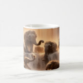 Parallele Reiche Elefantenkaffee Kaffeetasse (Mittel)