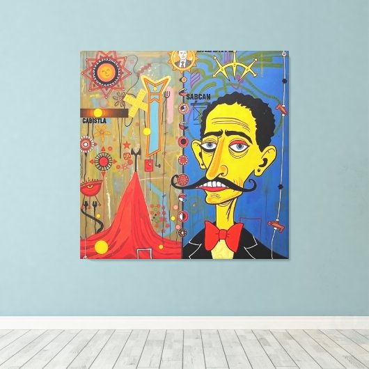 Parallelen Leinwanddruck (Insitu (Holzboden))