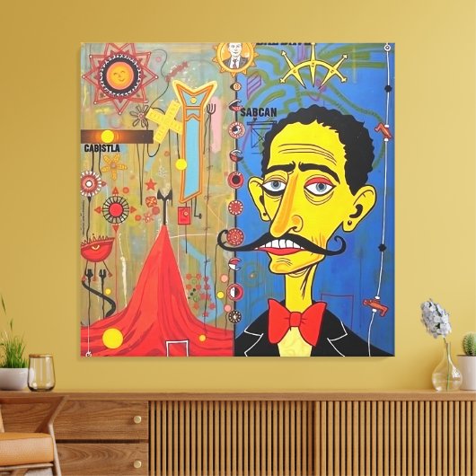 Parallelen Leinwanddruck (Insitu (Wohnzimmer))