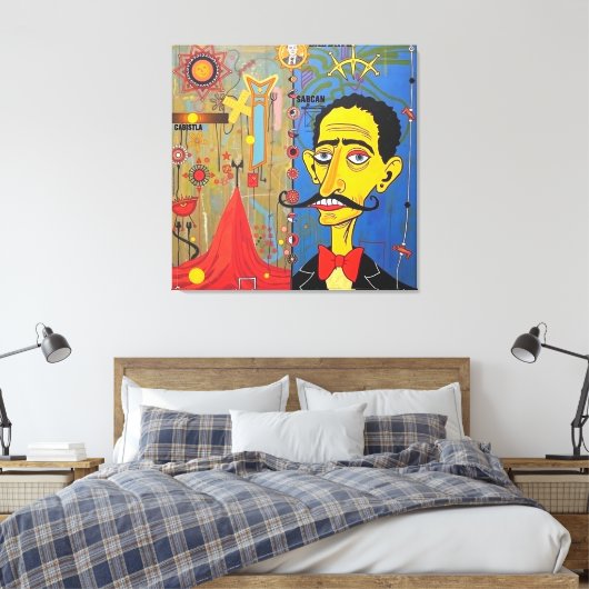 Parallelen Leinwanddruck (Insitu (Schlafzimmer))