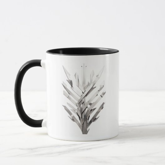 Paralleler Platinbogen mit Text Tasse (Links)
