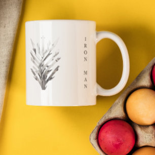 Paralleler Platinbogen mit Text Tasse