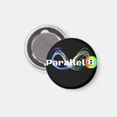 Paralleles8-Magnet Magnet (Vorderseite/Rückseite)