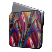 Parallelogramm Cooles Abstraktes Fine Art Fraktal Laptopschutzhülle (Vorderseite Links)