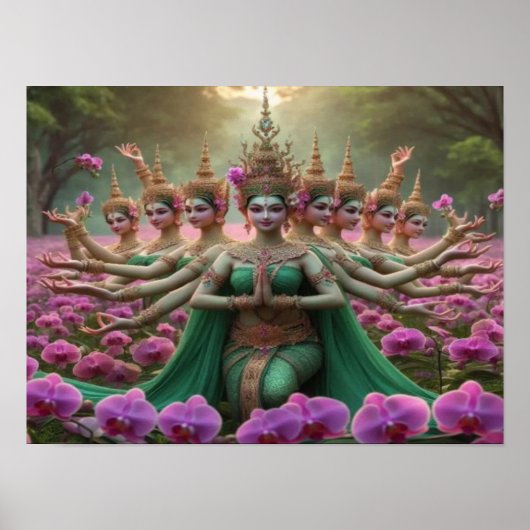 Parallelrealms Durga Goddess Poster (Vorne)