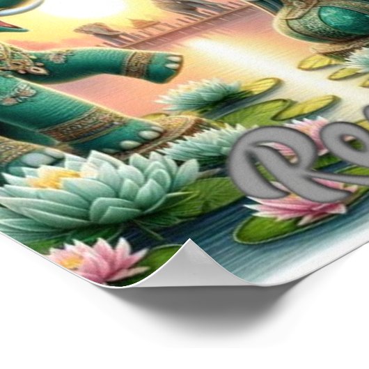 Parallelrealms-Poster Poster (Ecke)