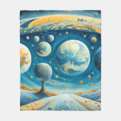 Paralleluniversen Fleecedecke (Vorderseite)
