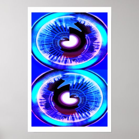 Paralleluniversen in der Mondlichtkunst Poster (Vorne)