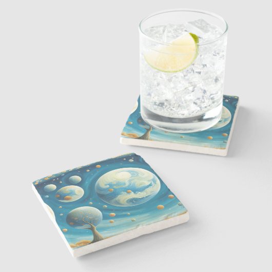 Paralleluniversen Steinuntersetzer (Seitenansicht)