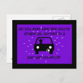 Paralleluniversum Postkarte (Vorne/Hinten)