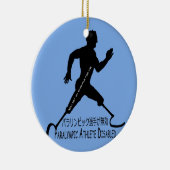 Paralympischer Athlete Mit Behinderung T - Shirt Keramik Ornament (Rechts)