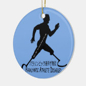 Paralympischer Athlete Mit Behinderung T - Shirt Keramik Ornament (Links)