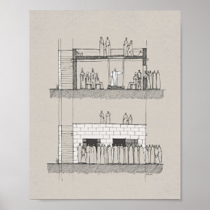 Paralytisches Wunder - Jesus heilt das Paralytisch Poster