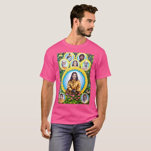 Paramahansa Yogananda und Masters Jah Sunny Arts I T-Shirt (Vorne ganz)