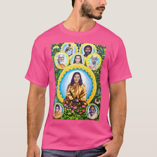 Paramahansa Yogananda und Masters Jah Sunny Arts I T-Shirt (Vorderseite)