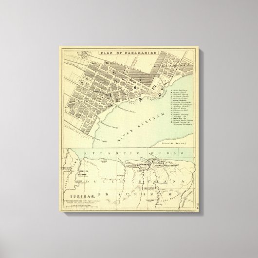 Paramaribo Surinam Leinwanddruck (Vorderseite)