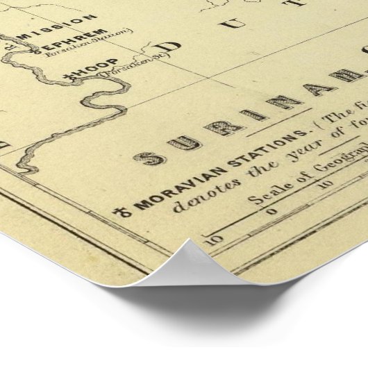 Paramaribo Surinam Poster (Ecke)