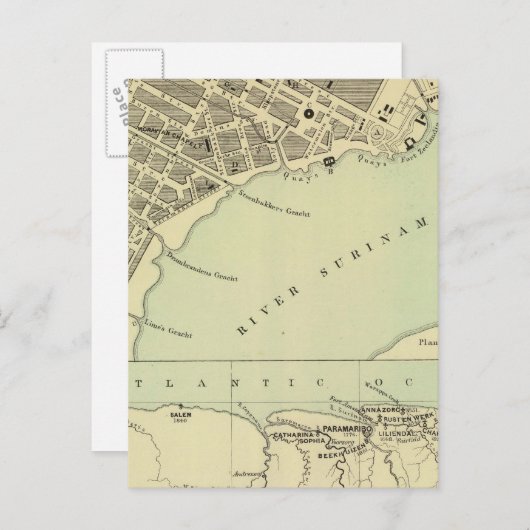 Paramaribo Surinam Postkarte (Vorne/Hinten)