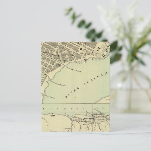 Paramaribo Surinam Postkarte (Stehend Vorderseite)