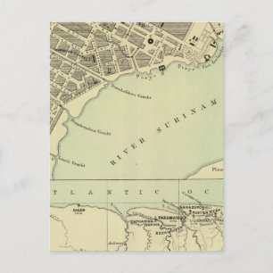 Paramaribo Surinam Postkarte