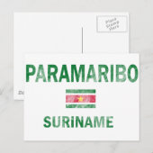 Paramaribo Suriname-Designs Postkarte (Vorne/Hinten)